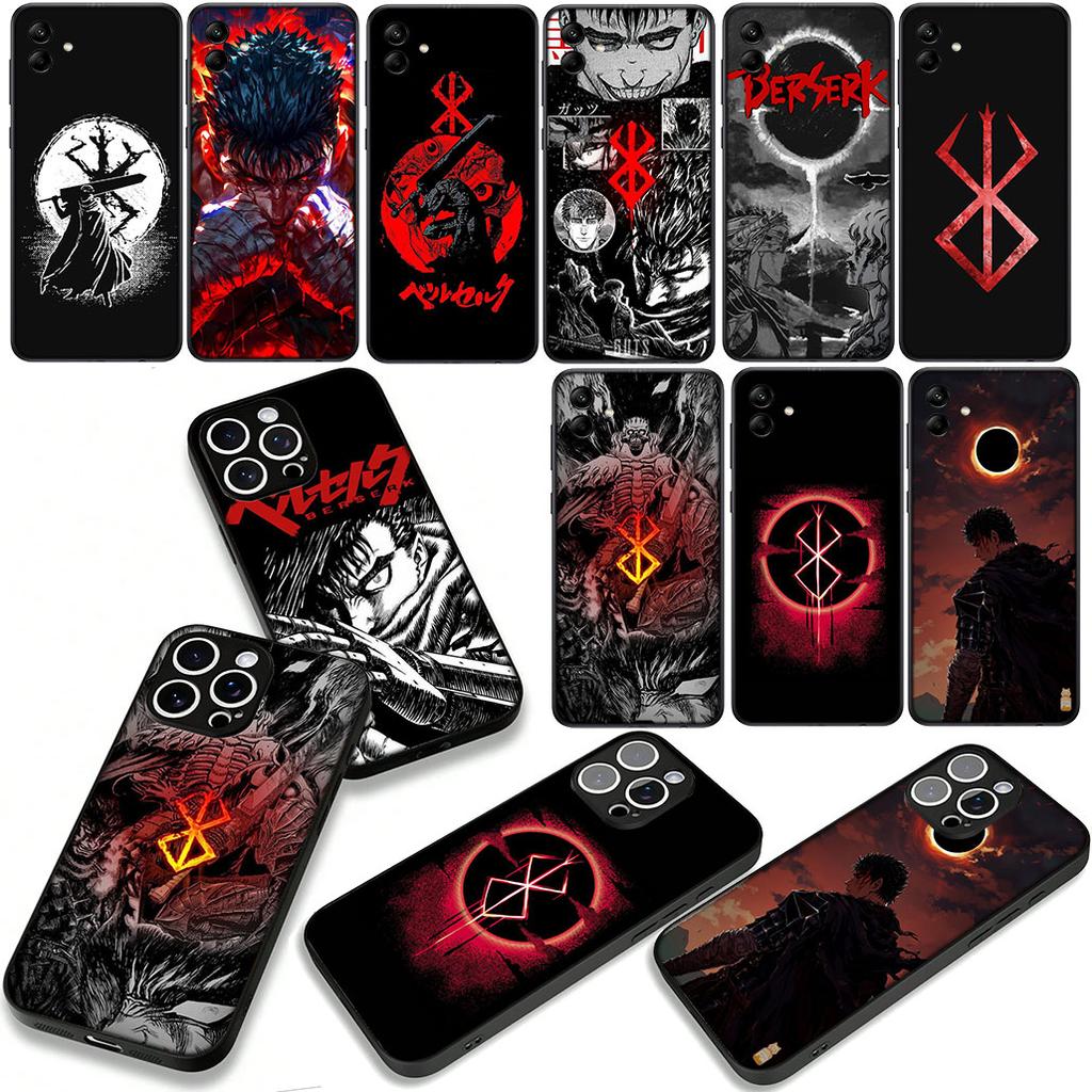 Berserk Cartoon Guts Handyhülle Case für Apple iPhone 17 16 15 11 Pro XS Max XR 6 7 8 Plus + SE 2020 5 16E Hülle