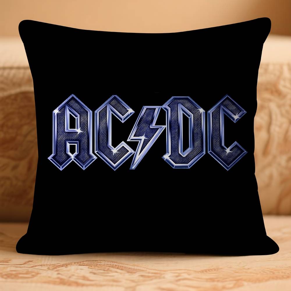 Rockartist A-AC D-DC Band Kuddfodral Tum Gårdshusdekor Hem Prydnadskuddfodral För Soffdekorationer