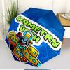 Geometry Dash Print Automatic Open Close Umbrella, Portable Foldable Umbrella, for Outdoor Commute Camping Trip, Ideal Birthday Gift