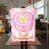 Japanischer Anime niedliches Cartoon-Thema Sailor Moon Tsukino Usagi Decke geeignet für Heimbetten, Sofabezüge, Büro-Nickerchen, Outdoor-Warme Decken O15
