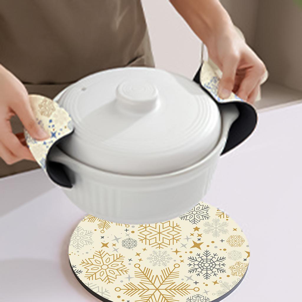 Satın alın Faux Leather Round Placemats , Coffee Mats, Kitchen Table