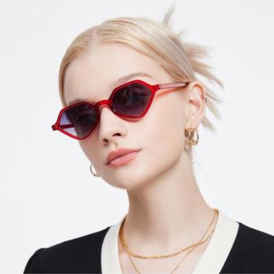 Occhiali da Sole Poligono Irregolare PC Montatura Multicolor e Lenti Opzionali Parasole da Esterno con Funzione di Protezione UV 4