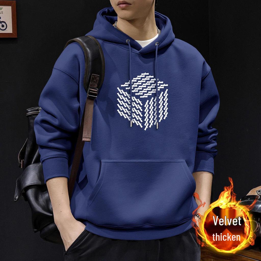 Men's American Heavyweight Stiff Hoodie - New Spring/Autumn Plus Velvet Hooded Jacket for Couples
