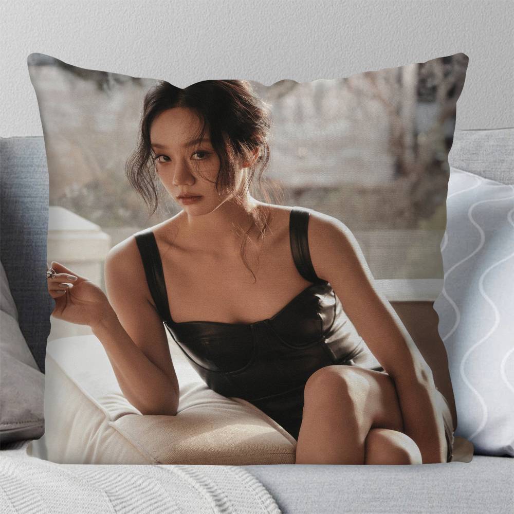 Korean Singer And Actor Lee Hyeri Pillow Case Fashion Square Pillowcase Bedroom Sofa Room Ins Decoration Leisure