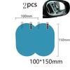 2PCS Car Sticker Rainproof Film For Car Rearview Mirror Car Rearview Mirror Rain Film Clear Sight In Rainy Days Auto Film