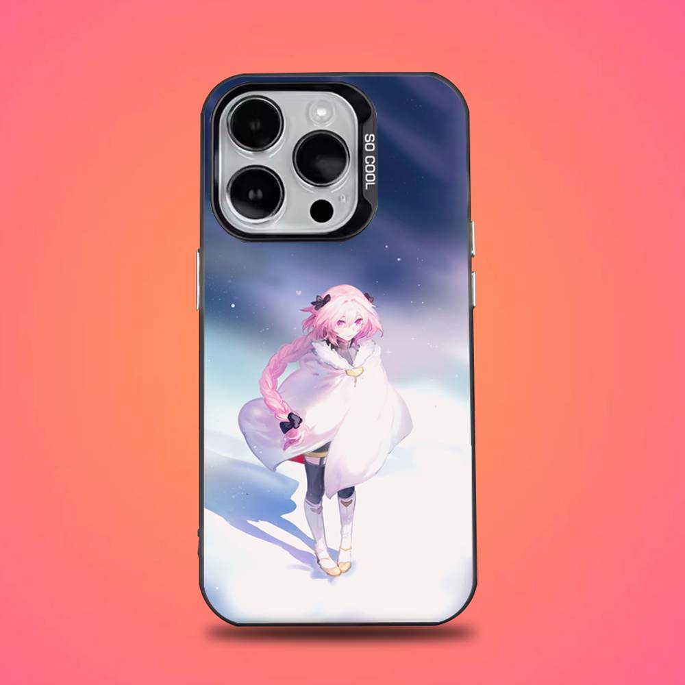Fate Apocrypha Astolfo Handyhülle Für iPhone 16,15,14,13,12,11,Pro,Max,Plus,Mini,XS,SE Anti-Fall Schwarzer Mattes Hartes Bumper