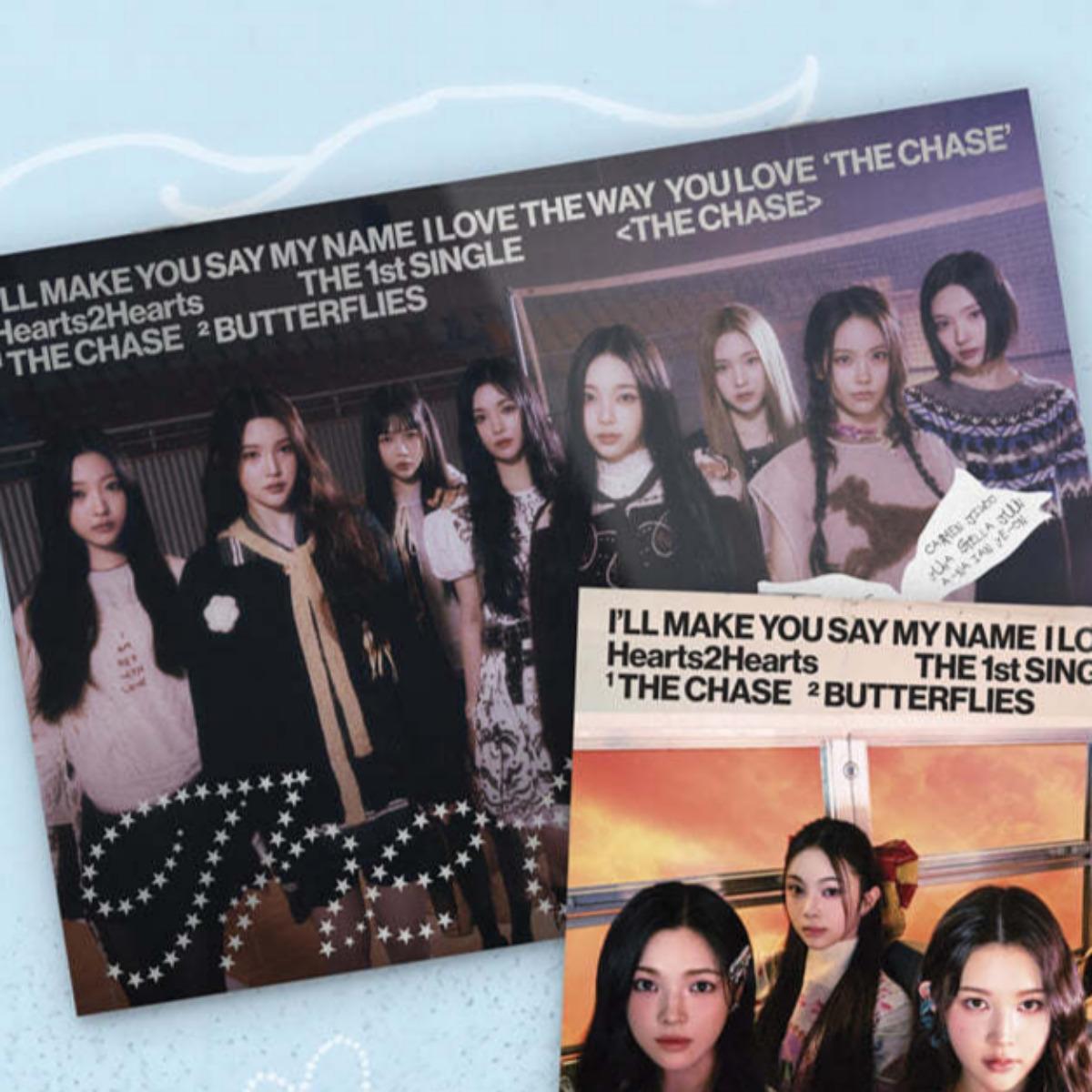 Hearts2Hearts - The Chase / 1-й сингл-альбом (Фотокнига вер.) A (Purple)