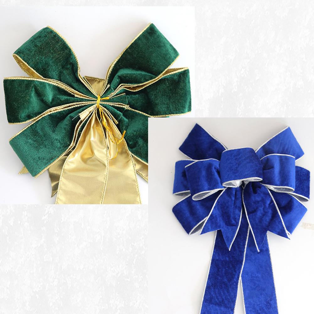 Christmas Decoration Supplies Flannelette Retro Ribbon Bow-Knot Pendant New