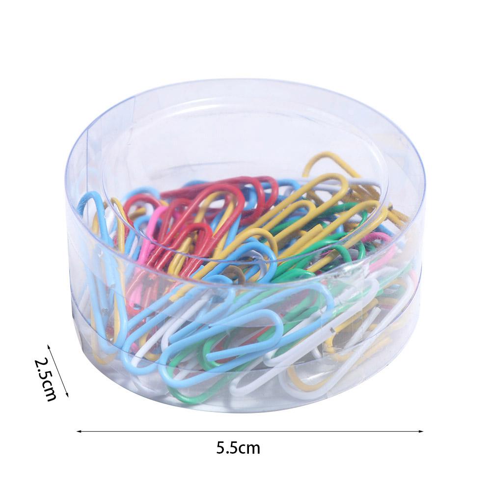 50PCS Colored Bookmark Clip Creative Binder Clamps File Holder Metal Paper Clips  Binding