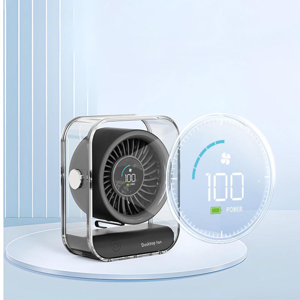 Portable Electric Fan With 100 Wind Speed Levels USB Rechargeable Quiet Fan Portable
