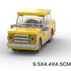 MOC City Mini Car Tractor Snowmobile Camper Van Fiated Taxi Truck Head Speed Vehicles Sets Building Blocks Toys Christmas Gift
