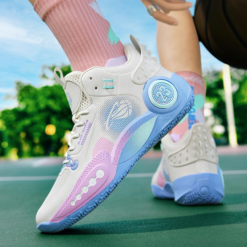 New basketball shoes men and women teenagers actual training shoes EVA sole non-slip, wear-resistant and shock-absorbing sports shoes