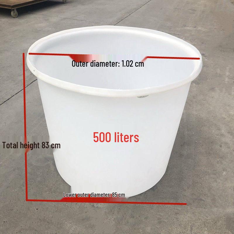 

Heavy-Duty 500L Round Plastic Water Storage Barrel