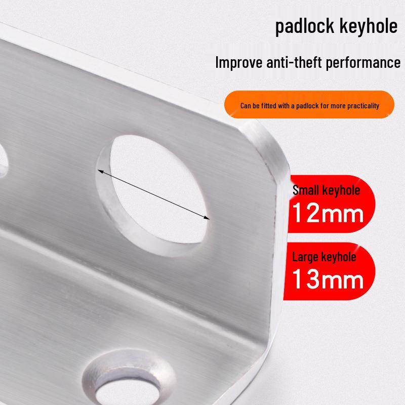 Sukepu Anti-Theft Stainless Steel Slide Bolt Door Latch & Lock for Left/Right Doors