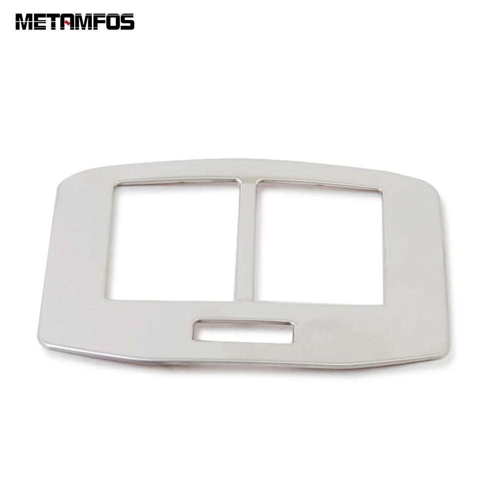 For Volkswagen VW T-ROC TROC 2018- 2024 2025 Steel Rear Seat Air Condition Vent Outlet Cover Trim Accessories Car Styling