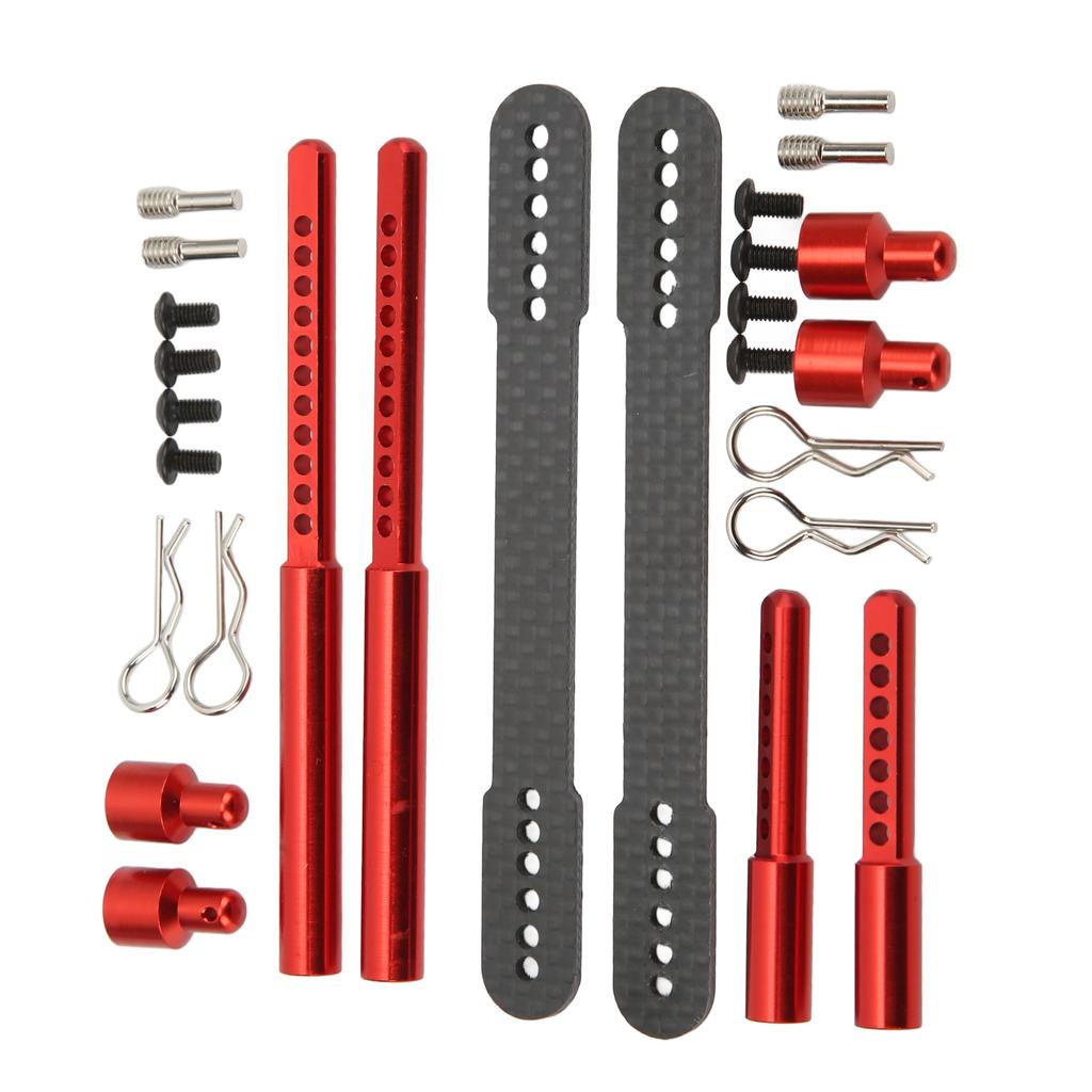 RC   Columns Front Rear Aluminum Alloy Carbon   Car Body Mount Post for   SCX10 90046 90047 1Celsius10 RC Car