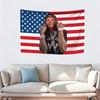 King Von US-Flagge Wandteppich Klassischer Rapper Wandbehang Dekoration Raumgestaltung Hintergrund Geburtstagsgeschenk Konzertbanner