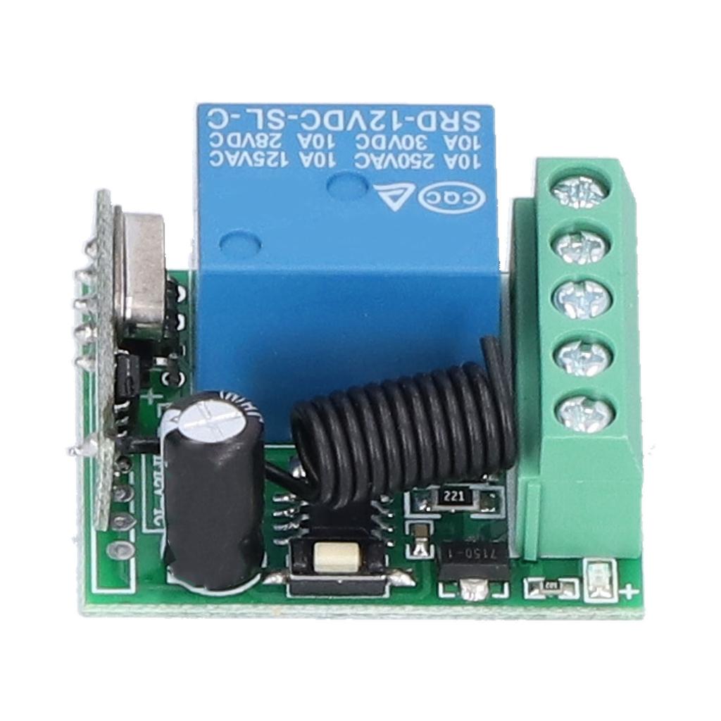 DC 12V Remote Control Switch 1 Way Wireless Long Distance Lamp Controller for Garage
