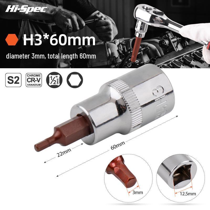 1/2" Electric Hex Socket Wrench and Screwdriver Bit Set