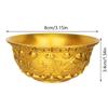 Bowl Offering Basin Water Treasure Feng Shui Fruit Altar Golden Brass Meditation Cup Holder Wealth Supplies Good Money Lucky