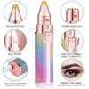 Facial Hair Removal for Women, Mini Hair Remover, Electric Razor Shaver Portable Bikini Epilator for Lips, Chin, Armpit, Peach