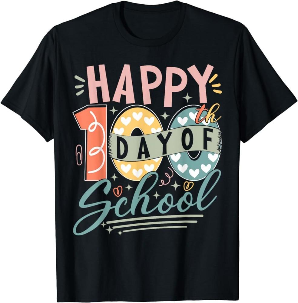 

Счастливый 100-й день школы 100 дней школы Учитель Ученик Футболка Мужчины Женщины S