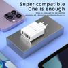 Universal Fast Charger: Multi-Port USB Adapter (5V/3A) with Europe/US/UK Compatibility