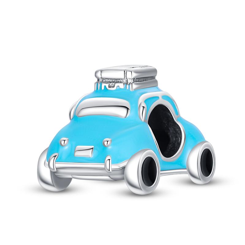 Copper Motorcycle Red Sports Car Suv Bus Car Keys Charm Pendants For Women Fit Diy Bracelets Party Birthday Jewelry