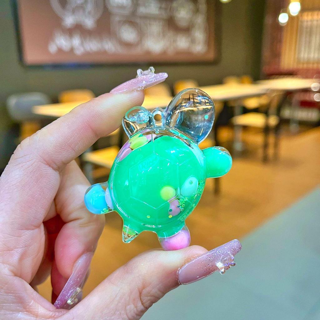 Svietiaca pohyblivá piesková blikajúca korytnačka ozdoba slepá škatuľa stojan na vystavenie šperkov