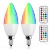 Bonlux 3W E14 RGB Dimmable Bougie Ampoule LED Couleur Changeable RGB+Blanc Chaud 12 Couleurs Fonction De Mémoire Et Minuterie RGBW