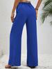 European & American Women's Solid Color Wide-Leg Floor-Length Pants for Spring/Summer 2025