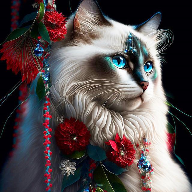 Neue Diamant Malerei Tier Voller Bohrer Stickerei Katze Bild Von Strass Mosaik Blumen Handarbeiten Wohnkultur