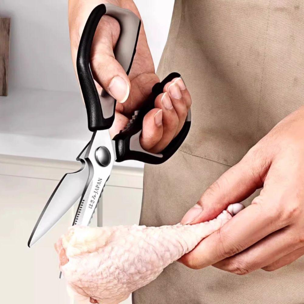 Ergonomic Handle Barbecue Shears Heavy-duty Kitchen Scissor Durable Bottle Opener  Fish