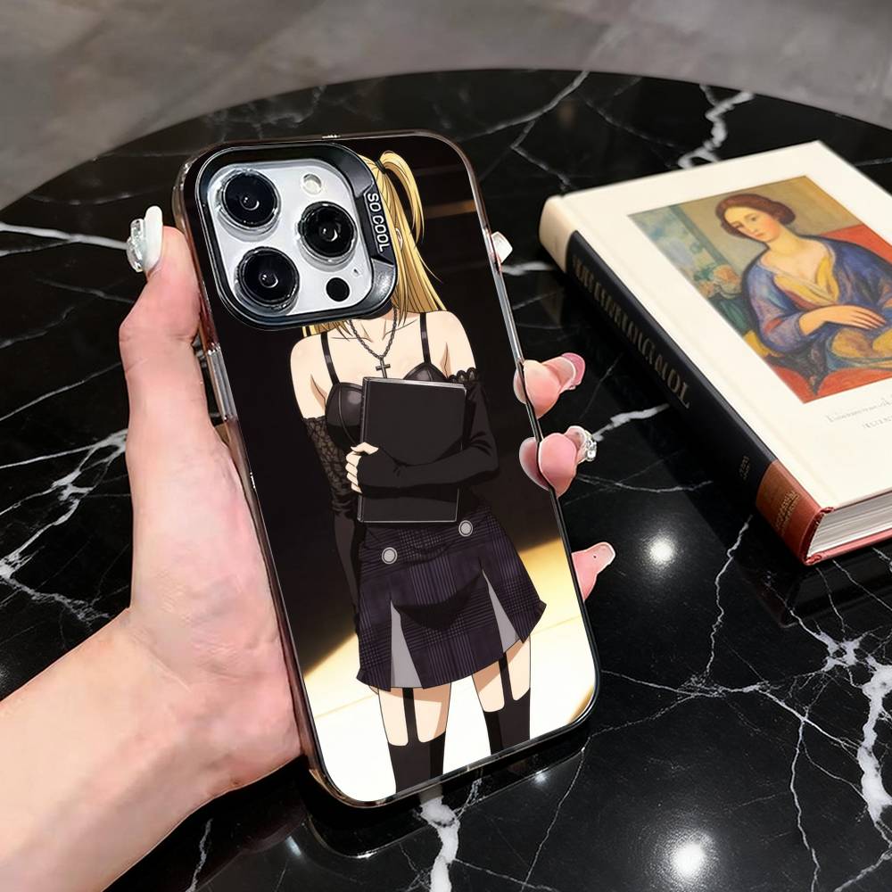 

Death Note Misa Amane Phone Case For iPhone 17,16,15,14,13,12,11 Plus,Pro Max,XS,Colorful Silver Black Cover iPhone12PRO