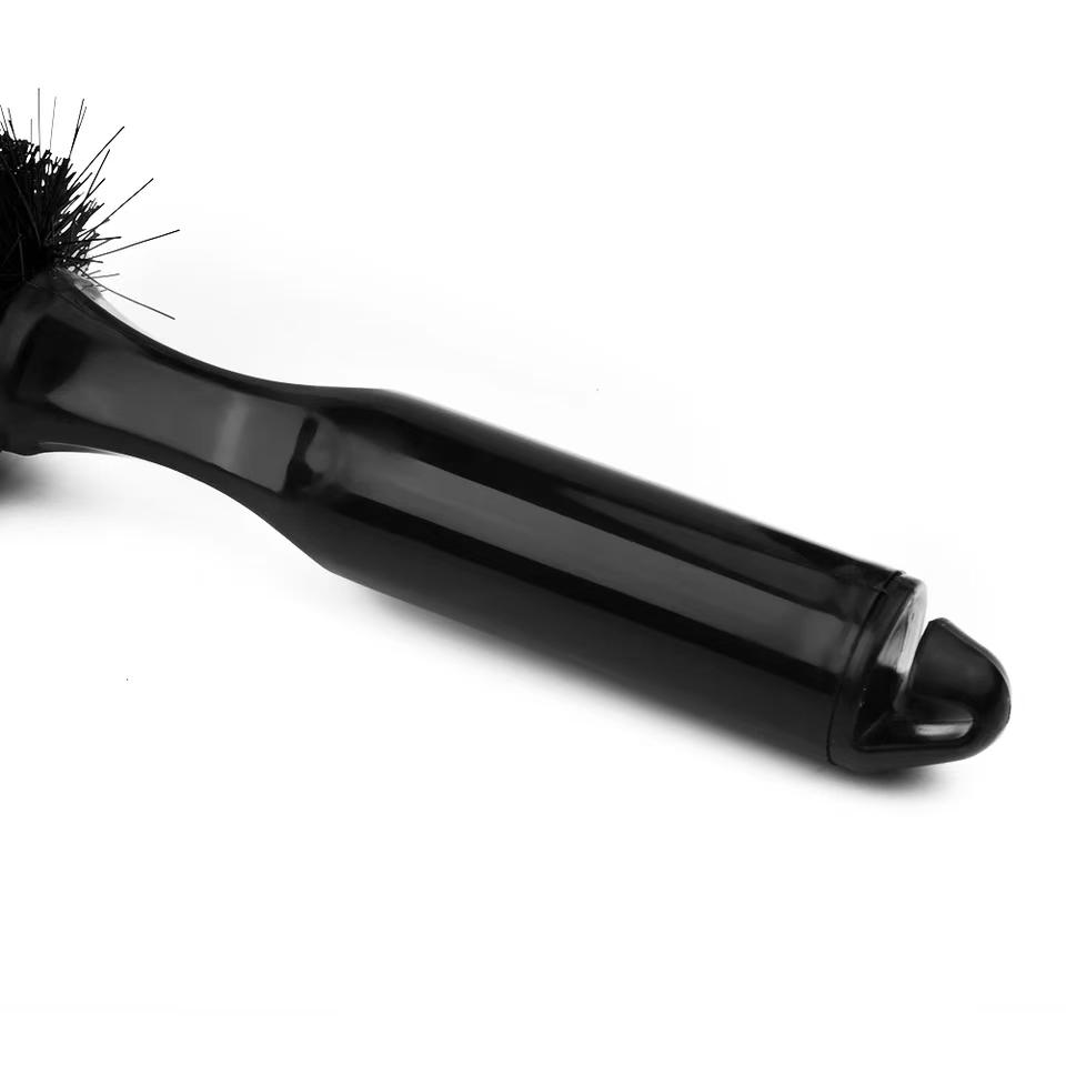 Car Wheel Brush Soft Bristle Tire Steel Ring Detail Cleaning Brush Tyre Alloy Soft Bristle Cleaner Car Washing Supplies Tool