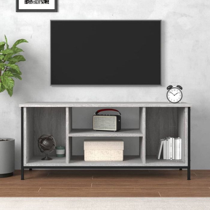 VidaXL Meuble TV sonoma gris 102x35x45 cm bois d'ingénierie 826288