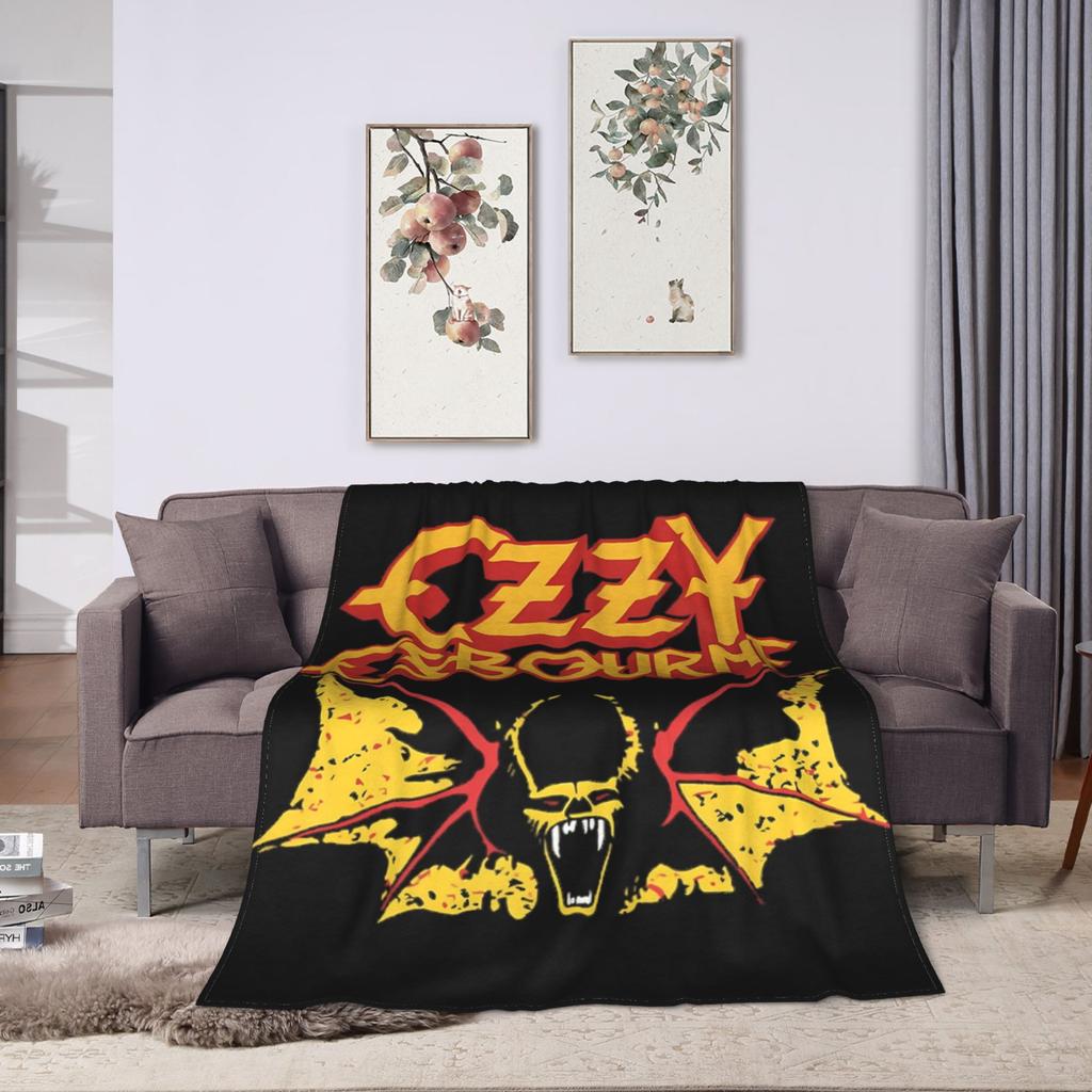Ozzy Osbourne Rock Band Deka Fleece Jaro Podzim Multifunkční Měkké Přehozy pro Lůžkoviny Cestovní Lůžkoviny Přehozy