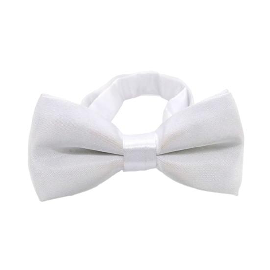 Bow Ties for Boys Solid Color Pre-tied Kids Bow Ties Adjustable Neck Bowtie for Graduation Wedding Party School Casual