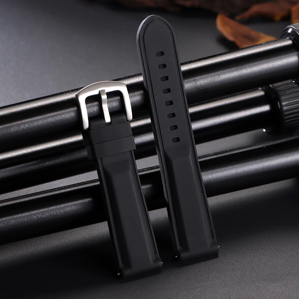 

18mm 20mm 22mm 24mm Quick Release Rubber Watch Strap Silicone Watch Band Watch Replacement Watchband for Seiko for Citizen 18mm