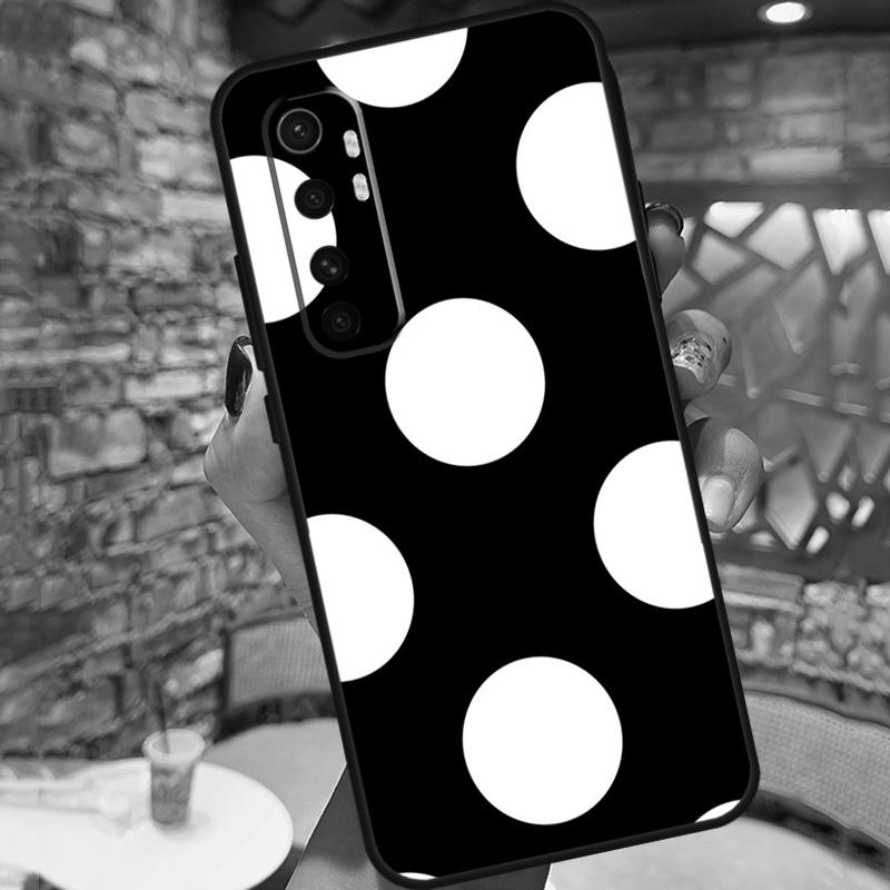 Black And White Polka Dot Case For POCO F3 X3 GT M3 M4 X3 Pro Phone Back Cover For Xiaomi Mi 11 Lite 9 10 11T Pro