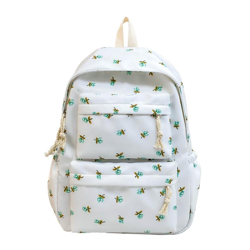 Rucsac cu imprimeu cu puncte pentru femei, ghiozdan mic, floral, pentru studenți. Rucsac ușor de călătorie