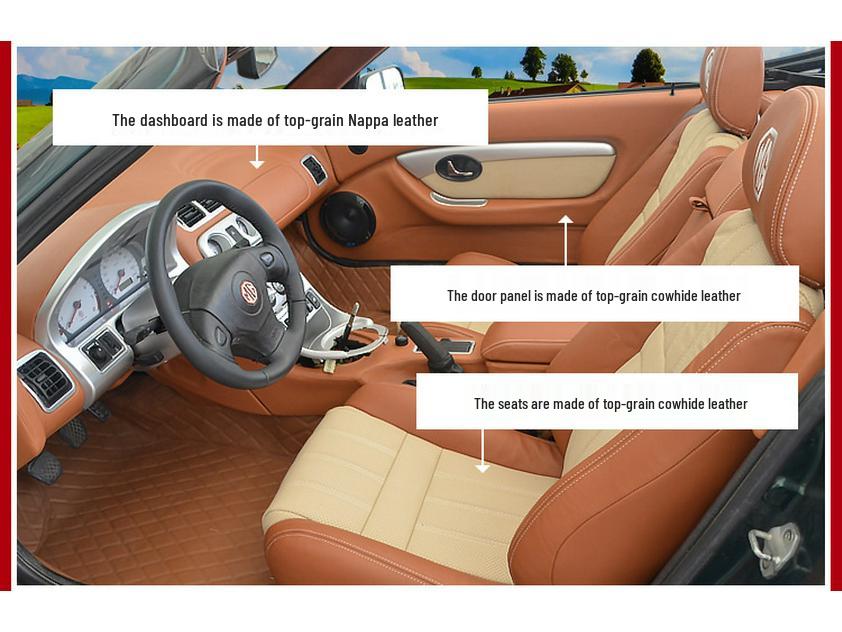 Compatible Genuine Leather Seat & Dashboard Wrap for Cars