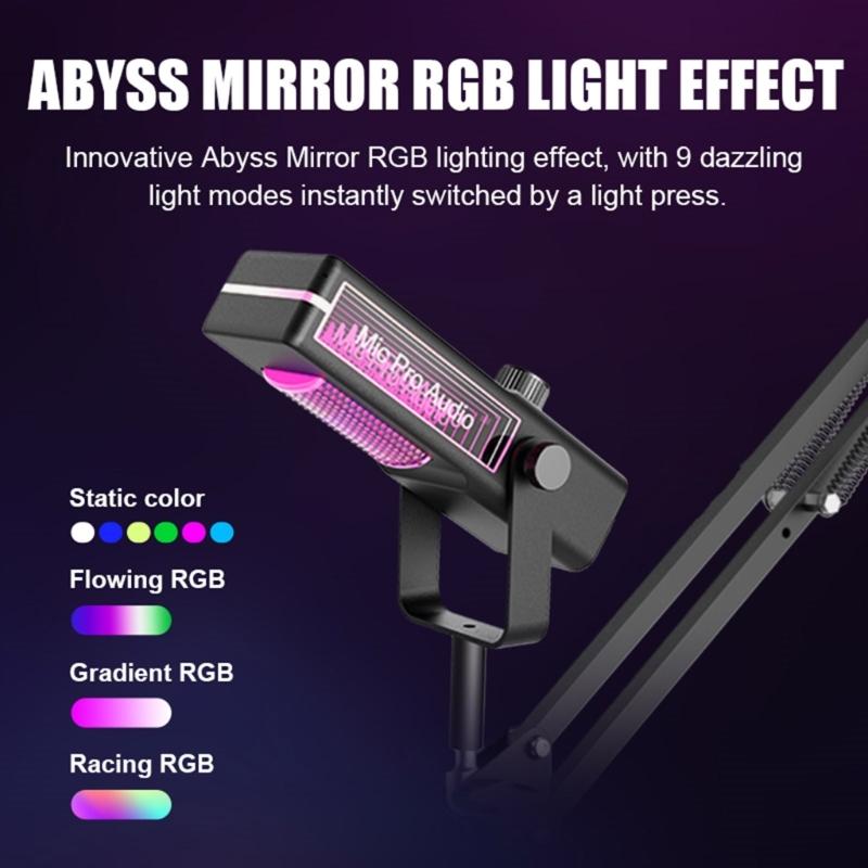 Gaming Microphone With Advanced Noise Cancellation For Clear Recording In Live Streaming Mobile Applications