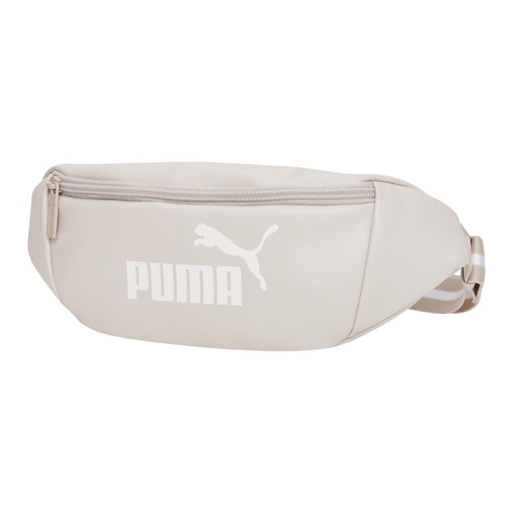 Puma New Logo Print Portable Fabric Waist Bag Unisex bags Silver 076115-02 Silver