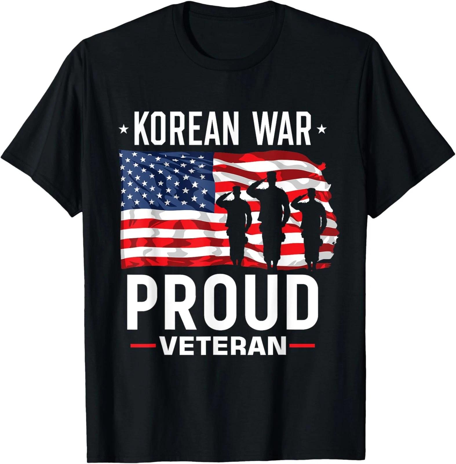 Korean War Proud Veteran T-Shirt L