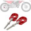 Dirt Bike Rear Axle Block Chain Adjuster CNC for CRF110 CRF110F CRF 110 110F 2013-2025 Red, Precision Machining | Easy Chain Tension Adjustment |