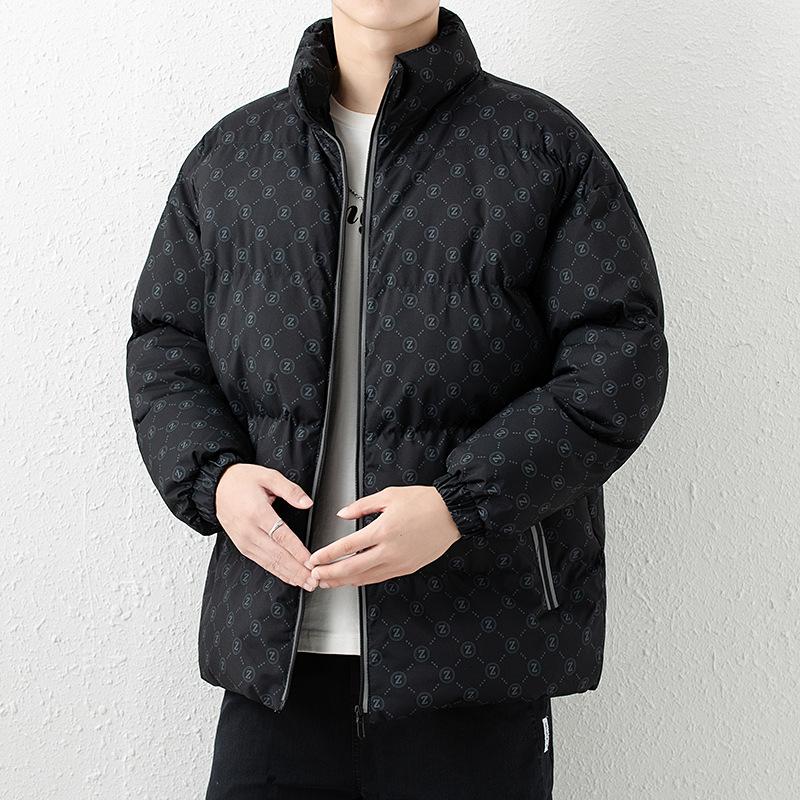 

Зимняя новая Z-образная буква напечатанная графеновая холодная и теплая одежда для хлеба модная одежда для пар из хлопка M