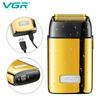 Men's Personal Shaver Household Convenient Shaver Reciprocating Blade Washable Metal Body with LED Intelligent Digital Home Razor Shaver V-356
