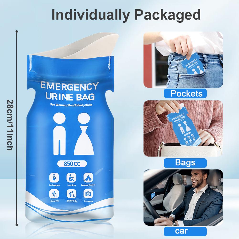 30-1PCS Outdoor Emergency Urinate Bags Disposable Urinal Bag Portable Leakproof Travel Mobile Toilet for Women Men Vomiting Bag
