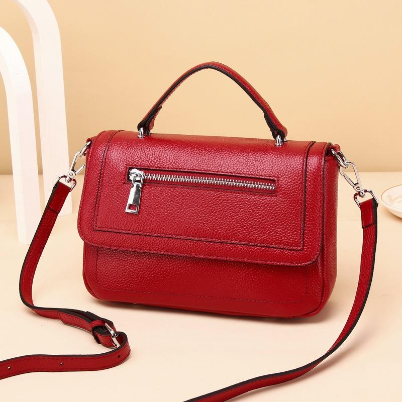 Handbag Shoulder Bag Portable Crossbody Postman Leather Women's Bag OEM